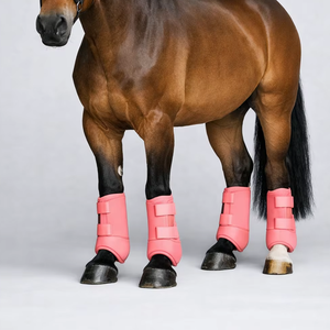 Bottes de protection équestres en néoprène de qualité supérieure, absorbant les chocs, respirantes, durables, pour la protection des jambes, fourniture OEM - Product Image 1