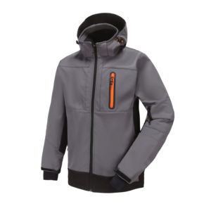 Veste de sport d'hiver imperméable à capuche avec logo personnalisé OEM, en mélange de polyester, doublure polaire softshell pour homme – Prix abordable - Product Image 3