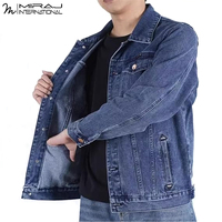 Chaquetas de invierno casuales de mezclilla para hombre, de algodón de alta calidad, en color negro, estilo moderno, nuevo, de primera calidad, personalizadas por OEM.