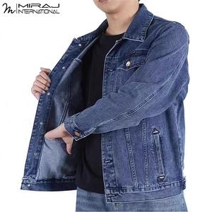 OEM Custom Latest Style New Trendy Premium Product High Quality Cotton In Black Color Casual Denim Winter <b>Jackets</b> For <b>Men</b> - Product Image 3