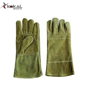 Guantes de soldadura hechos de cuero de vaca dividido de alta calidad resistentes a la abrasión para soldadura MIG/TIG estilo europeo TAMAÑO DE Color personalizable - Product Image 3