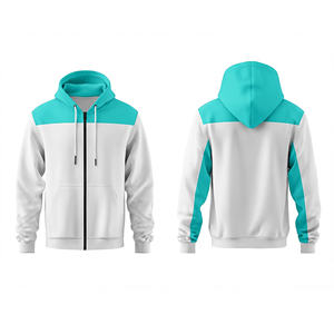 Vente en gros de sweat-shirts à fermeture éclair intégrale, design personnalisé, mélange coton et polyester, chauds pour l'hiver, pour hommes, femmes et jeunes, veste à capuche pour l'entraînement, vêtements de sport - Product Image 3