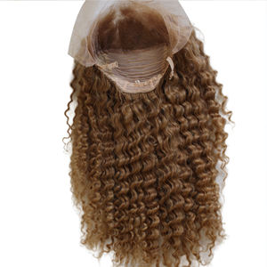 Peluca de cabello humano de alta calidad con frontal de encaje 13x4, onda de agua, hecha a mano, 100% cabello humano, 100% Remy, frontal invisible. - Product Image 6