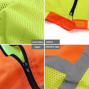 Gilet de sécurité réfléchissant ANSI 100% polyester à manches longues pour hommes, usage par les agents de sécurité, toutes saisons - Product Image 6