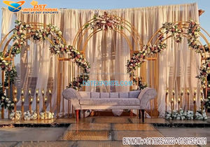 Islamic nikah เทียนโลหะเวทียืนสำหรับตกแต่งงานแต่งงาน - Product Image 3