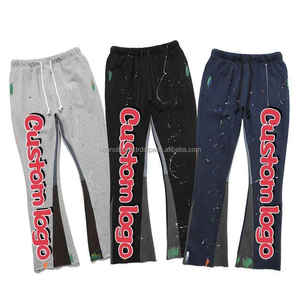 กางเกงวอร์มขาบานสำหรับผู้ชายแถบเอวยางยืดแบบลำลอง - Product Image 3