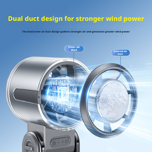 ポータブルエアコン＆エアコンファン、旅行や速達用の充電式ハンドヘルドファン - Product Image 2