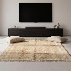 Exclusive Handmade Wool Area Rug Classic Floral Pattern Decorative Carpet for Living Room <b>Bedroom</b> Home Decor - Product Image 5