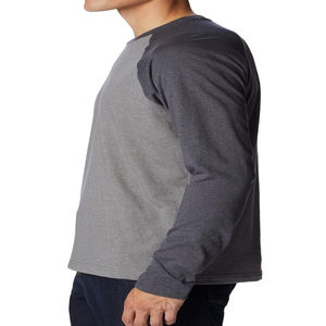 เสื้อยืดแขนยาวคอกลมผู้ชายสำหรับฤดูร้อน ผลิตจากโรงงาน ผ้าเจอร์ซีย์คอตตอน 100% ยืดได้ 4 ทิศทาง เป็นมิตรกับสิ่งแวดล้อม แห้งเร็ว - Product Image 3