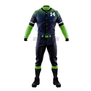 Uniforme de baseball personnalisé avec logo, respirant, en polyester léger, surdimensionné, tissu personnalisé de haute qualité, prix abordable pour hommes - Product Image 2