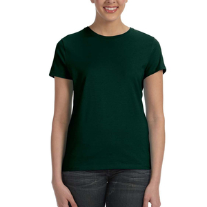 T-shirt pour femme à manches courtes, coupe ample, en coton épais et mélange de spandex, avec impression personnalisée, de haute qualité, respirant et à séchage rapide - Product Image 4
