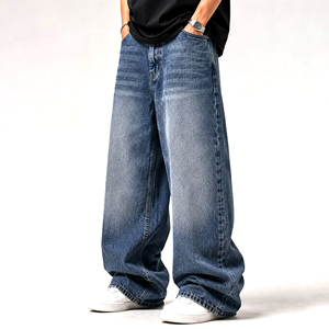 Corte relajado, estilo atemporal: los pantalones vaqueros de pierna ancha para hombre aportan un estilo descontraído en cada tono. Disponible para pedidos al por mayor. - Product Image 4