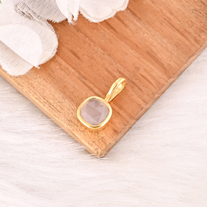 Natural Rose Quartz Gemstone 925 Sterling Silver Pendant Handmade Jewelry for Unisex - Product Image 4