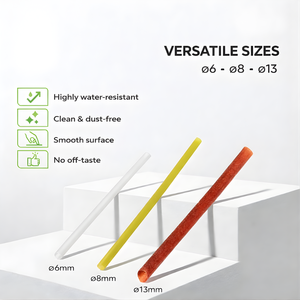 Pailles à boire jetables en paille de riz biodégradable de haute qualité pour utilisation en bar - Product Image 2