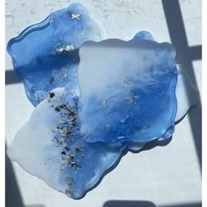 Sous-verres en résine ovales et ronds minimalistes pour une décoration propre Sous-verres promotionnels - Product Image 5