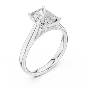 แหวนหมั้นเพชรทรงรัศมี 2 กะรัต ทอง 18k ระดับความสะอาด E VVS2 คุณภาพการเจียระไนเยี่ยม สีขาวใส รูปทรง RA แบบเดี่ยว เครื่องประดับแต่งงาน - Product Image 6