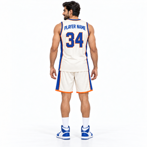 Conjunto de Uniforme de Baloncesto Sublimado Personalizado Unisex, Equipación Deportiva con Bloques de Color, 100% Poliéster, Transpirable y que Absorbe la Humedad - Product Image 3