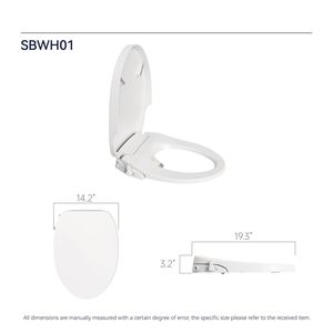 Sedile WC Bidet Intelligente con Seduta Riscaldata Regolabile e Temperatura e Pressione dell'Acqua Automatiche, Ugello Automatico, Bidet Portatile - Product Image 5