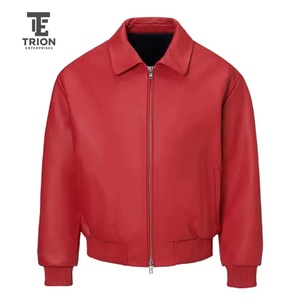 Nouvelle arrivée : veste en cuir pour homme, grande taille, col montant, fermeture éclair, veste en cuir PU, veste en cuir de moto - Product Image 1