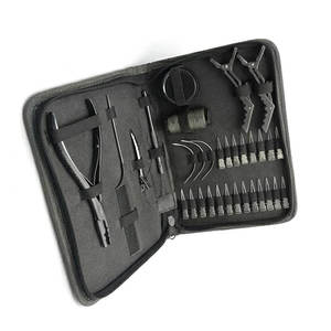 Kit d'outils professionnels pour extensions de cheveux avec aiguilles à crochet, pinces, acier inoxydable, utilisation en salon, kits d'extensions de cheveux de qualité supérieure - Product Image 5