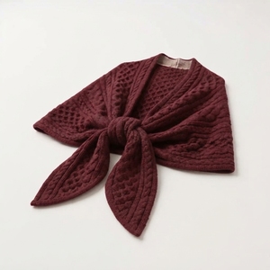 Chal de Punto Grueso de Imitación de Cachemira con Borlas para Otoño e Invierno, Estilo Étnico Europeo y Americano para Mujer - Product Image 4