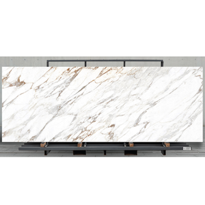 Modern Big Size Slab Tiles Artificial Marble Porcelain Wall Sintered Stone Panel Calacatta Gold - Product Image 1