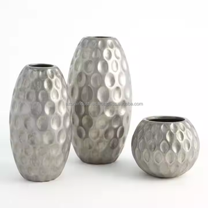 Modern Metal Flower Vase for Home Decor Handmade Eco-Friendly Portable High Quality by Azora Industries - Product Image 3