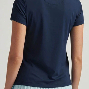 Camisas de Mujer de Alta Calidad, Tendencia 2026, Color Azul, Poliéster/Algodón 220g, Manga Corta, Casual, Transpirable, Personalizable OEM - Product Image 4