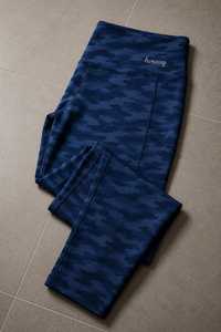 Trendy Sublimated Polyester/Spandex Fabric Custom High Elastic Four-Way Stretch Floral Cameo High Rise Elastic Waist <b>Yoga</b> <b>Pants</b> - Product Image 4