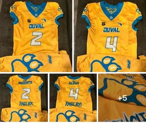 Jersey de Fútbol Americano con Diseño Personalizado Más Vendido, Ropa Deportiva de Secado Rápido con Impresión por Transferencia de Calor, 100% Poliéster, Cuello en V, Elástico - Product Image 2