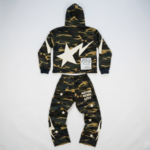 <b>Mens</b> Winter <b>Pullover</b> Hooded Sweatsuit 100% Cotton Plus Size Breathable Anti-Bacterial Quick Dry Couple Zipper Top High Quality - Product Image 3