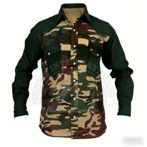 Men Industrial Breathable Flame Resistant Workwear FR <b>Welding</b> Work <b>Shirt</b> Lightweight FR <b>Welding</b> Button down <b>Shirt</b> - Product Image 2