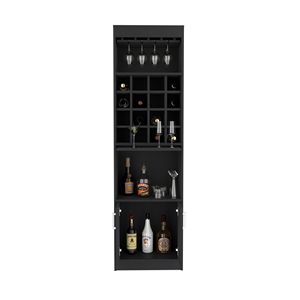 Mobile bar nero Atanasio per soggiorno - Product Image 4