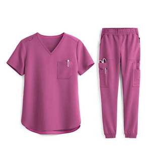 Conjunto de Uniformes Médicos para Doctor y Enfermera, Cómodos, Suaves y Transpirables, Ropa de Trabajo para Clínica, Parte Superior e Inferior - Product Image 1