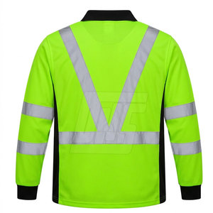 <b>Men</b> Long Sleeve Polo <b>Work</b> <b>Shirts</b> Comfortable Collared Uniform Tops <b>for</b> Maintenance Service Warehouse and Daily Activities - Product Image 2