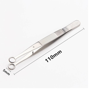 Chalazion Forceps 5mm Round Stainless Steel Ophthalmic Surgical Instrument Eyelid Clamp German Quality 1 <b>Pc</b> - Product Image 2