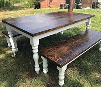 Pieds de table coniques sculptés en bois massif robuste pour bureaux modernes minimalistes, tables de salle à manger et de salon - Utilisation extérieure et hospitalière