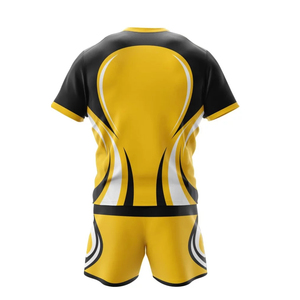 Premium Quality Custom Made Men's Rugby Uniform Pakistan Made Wholesale Sets for Team Wear - Product Image 5