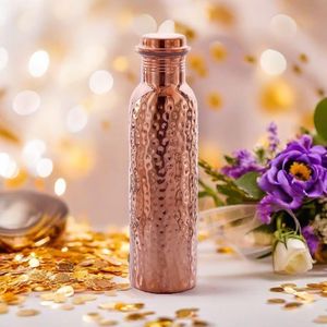 Pure Copper Modern Luxury Herbal Water Bottle with Large Capacity - Product Image 5