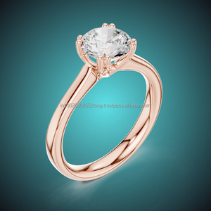 Joyería GEM, Anillo de Diamantes Cultivados en Laboratorio de 14K, Estilo Étnico, para Mujer, Precio Directo de Fábrica, Personalizable - Product Image 1
