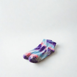 Custom Logo Tie Dye Non-Slip Yoga <b>Socks</b> Ankle Length Anti Slip <b>Grip</b> <b>Socks</b> for Women Summer Breathable Fitness <b>Socks</b> - Product Image 2