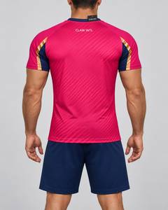 ชุดเสื้อฟุตบอลชาย สีน้ำเงินเหลือง พิมพ์ลายแบบซับลิเมชั่น คอวี แขนยาว ผ้าโพลีเอสเตอร์ ระบายเหงื่อได้ดี สำหรับวัยรุ่นทุกคน - Product Image 6