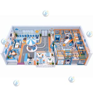 Blue Indoor Playground Soft Play Area Ball <b>Pool</b> <b>Slide</b> Trampoline Custom Size Commercial High-Capacity Total Solution Kids Play - Product Image 6