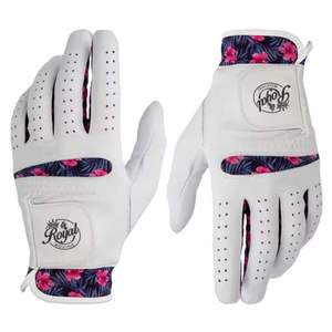 Guantes de golf blancos antideslizantes, transpirables y cómodos con logotipo personalizado a precio asequible para hombre y mujer, guantes transpirables OEM. - Product Image 1