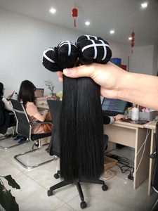 Extensiones de cabello sin procesar 100% de cabello humano estirado doble de cabello de trama de color natural al por mayor con precio de fábrica - Product Image 5