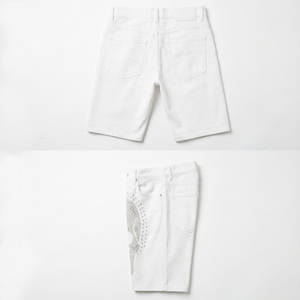 Shorts en jean délavé pour homme, tenue décontractée d'été, matière douce et résistante - Product Image 2