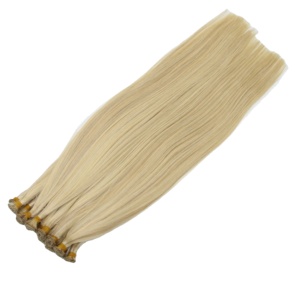 Extensions de cheveux humains vierges du Vietnam pour femmes, trame fine invisible, lisses naturels, double tirage, logo personnalisé, directement du fabricant - Product Image 2