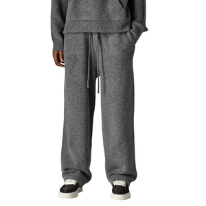 Ensemble de survêtement pour homme avec sweat à capuche et pantalon droit, coupe décontractée, tenue décontractée deux pièces, poche kangourou, personnalisable OEM ODM - Product Image 4