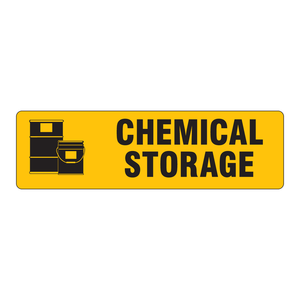 Étiquette de stockage de produits chimiques Brady, résistante aux produits chimiques et imperméable, durable, autocollante pour les zones de laboratoire - Product Image 2