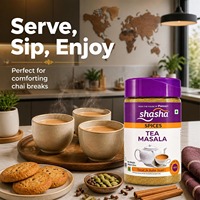 Poudre de thé Masala séché Shasha, mélange d'épices premium pour Chai avec cardamome, cannelle, clou de girofle et gingembre